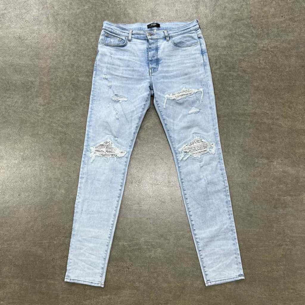 Amiri Jeans "BANDANA" Blue Used Size 36