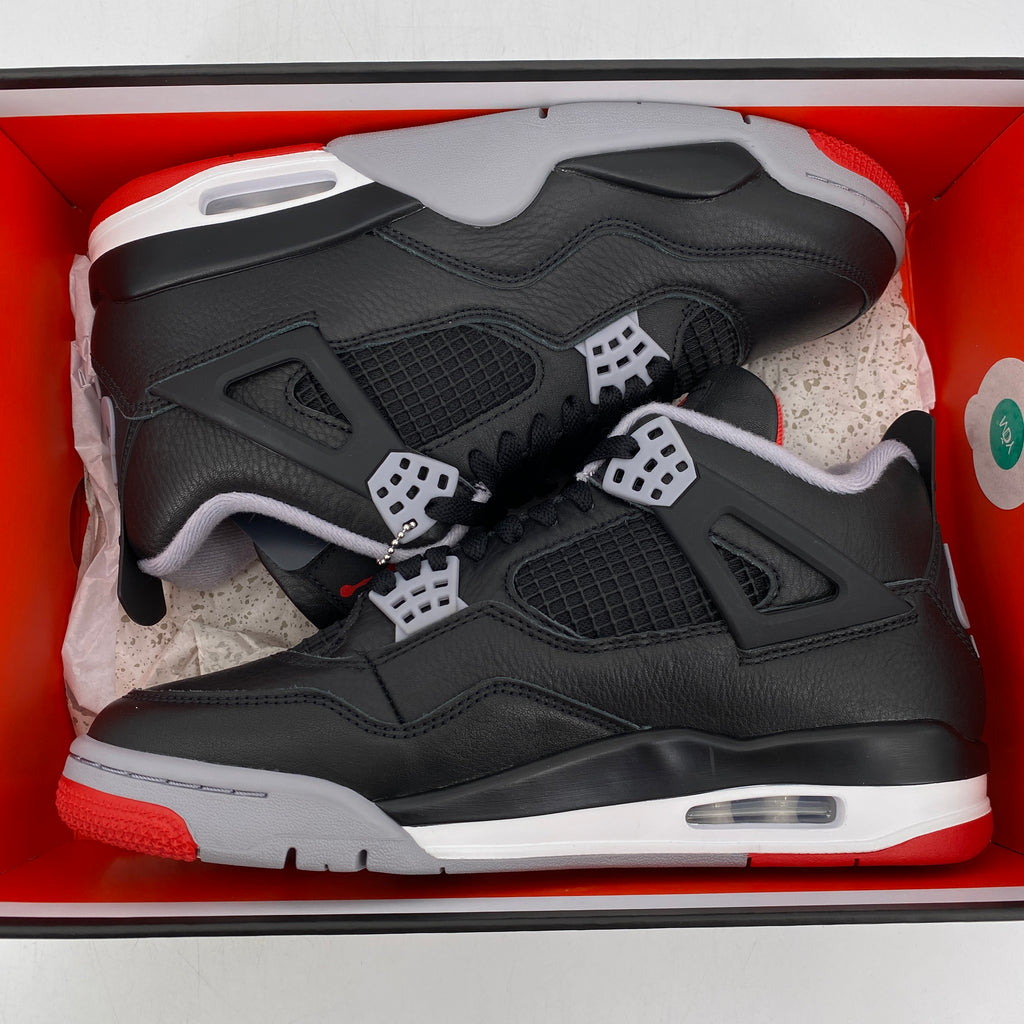 Air Jordan 4 Retro "Bred Reimagined" 2024 New Size 9