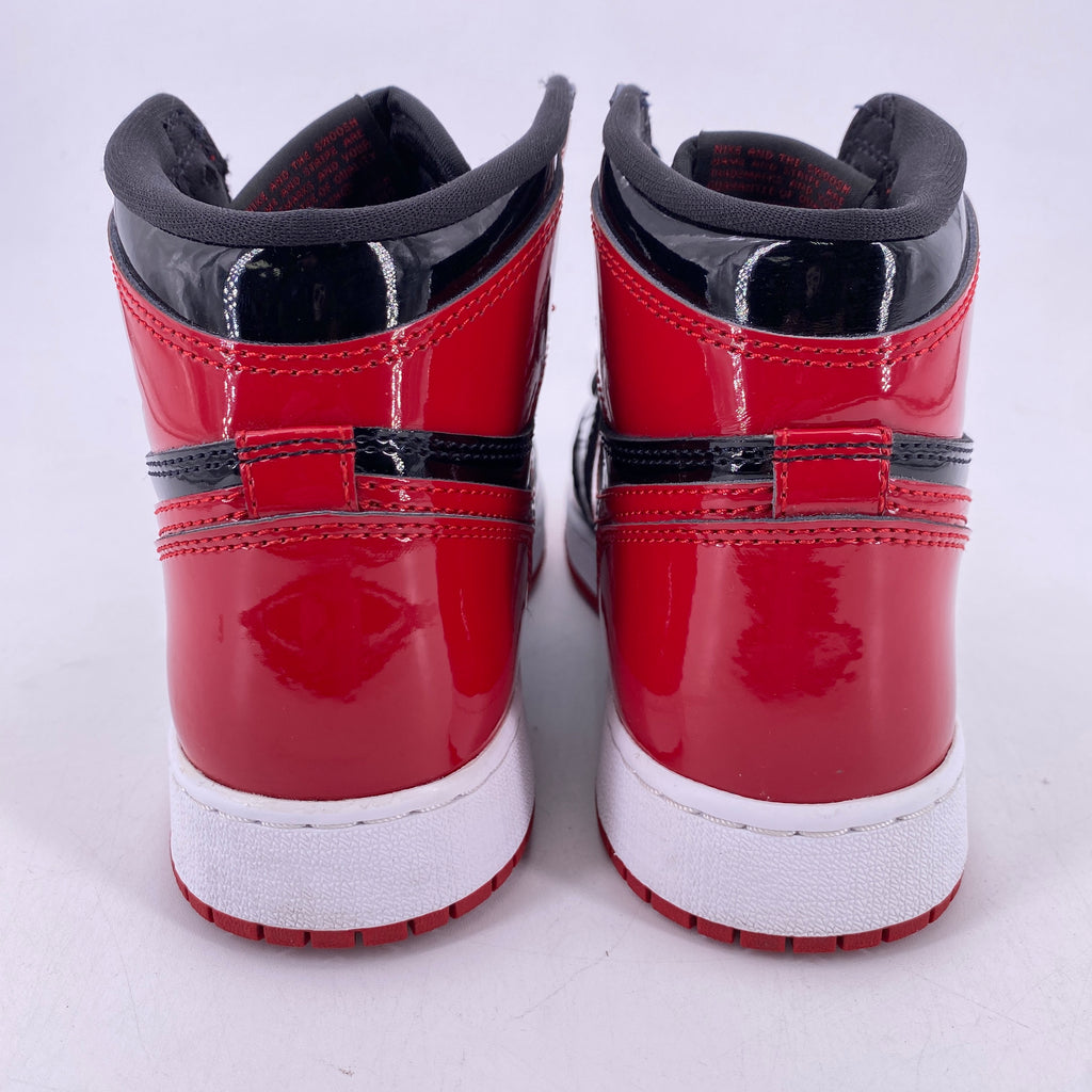 Air Jordan (GS) 1 Retro High OG "Patent Bred" 2021 Used Size 6Y