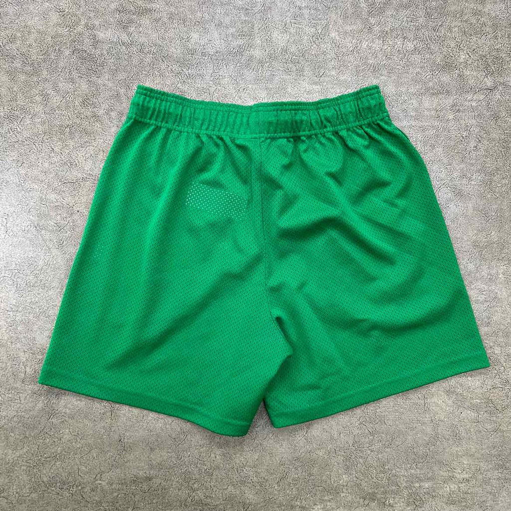 Eric Emanuel Mesh Shorts "BASIC LOGO" Green Used Size L