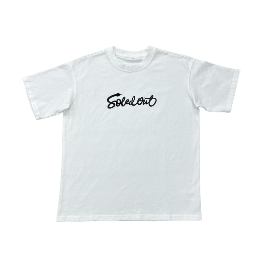 Soled Out T-Shirt "YEAR OF THE SNAKE" White New Size M
