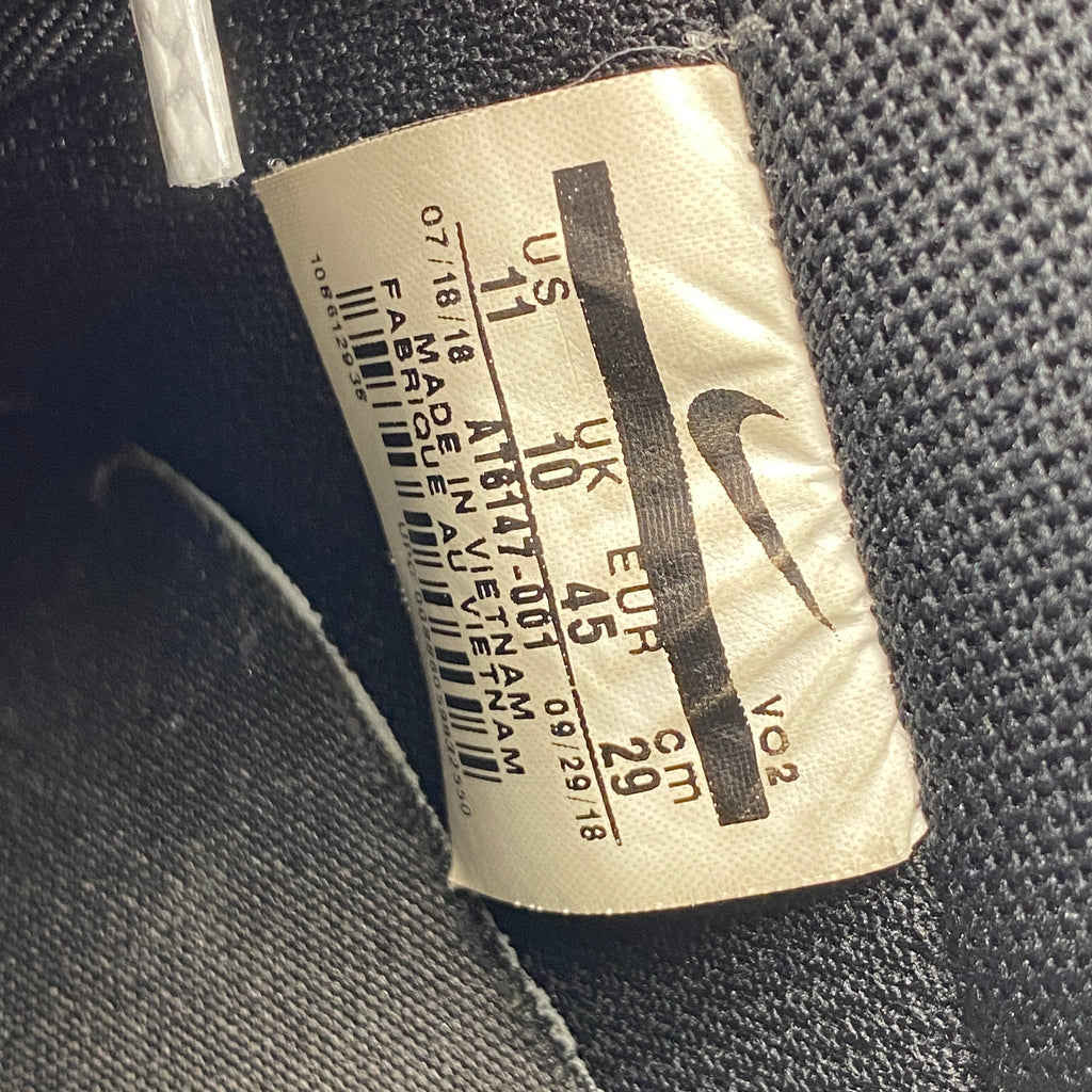 Nike Air Force 1 Low LV8 "Black Iridescent Outline" 2019 Used Size 11