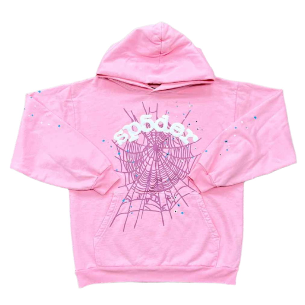 Sp5der Hoodie &quot;WEB&quot; Pink New Size 2XL