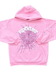 Sp5der Hoodie "WEB" Pink New Size L