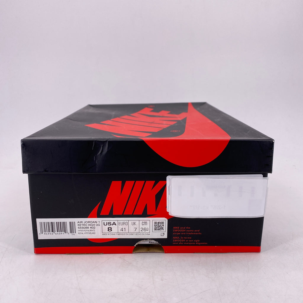 Air Jordan 1 Retro High OG "Hyper Royal Sg" 2021 New Size 8