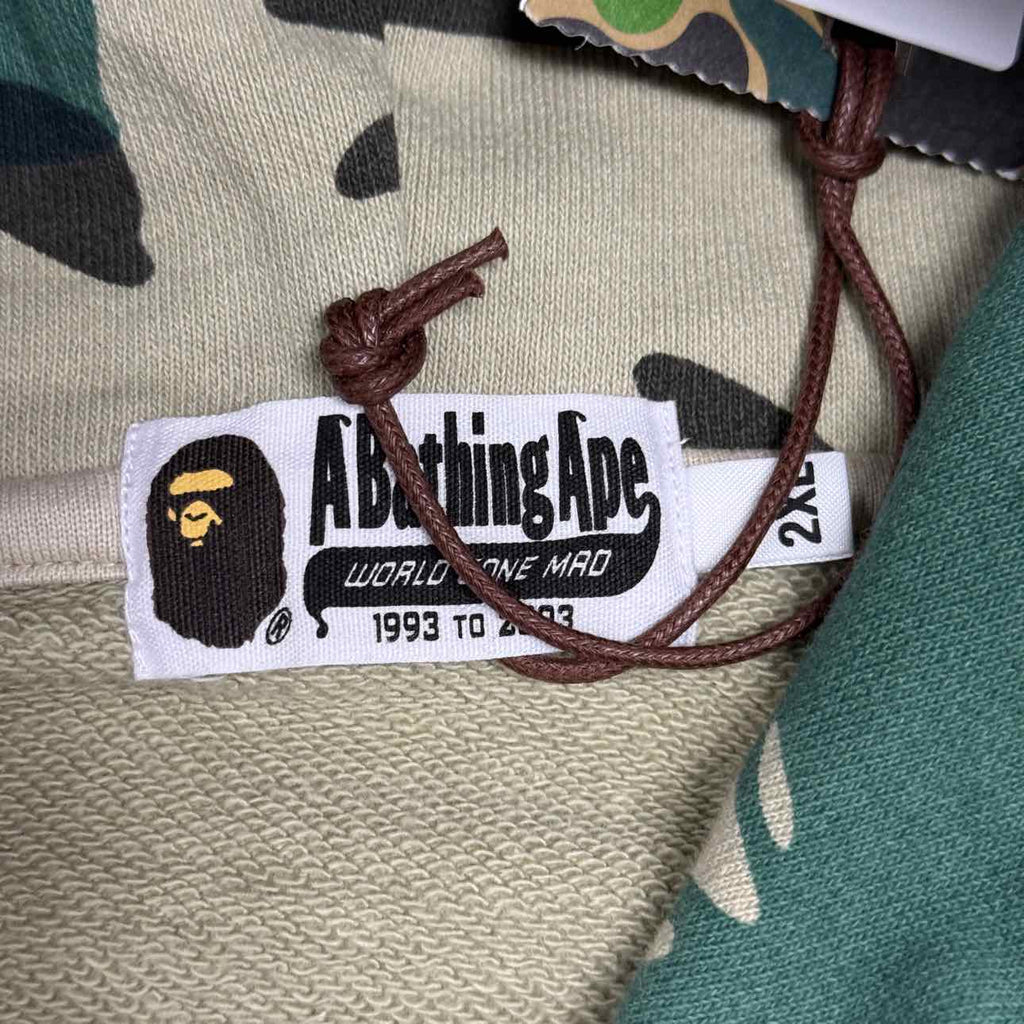 Bape Zip Up "WOODLAND CAMO" Green New Size 2XL