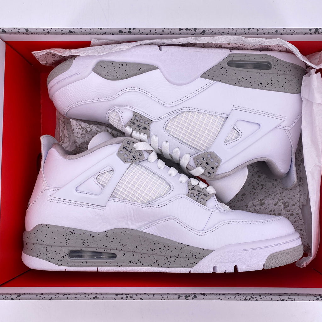 Air Jordan 4 Retro "White Oreo" 2021 New Size 9