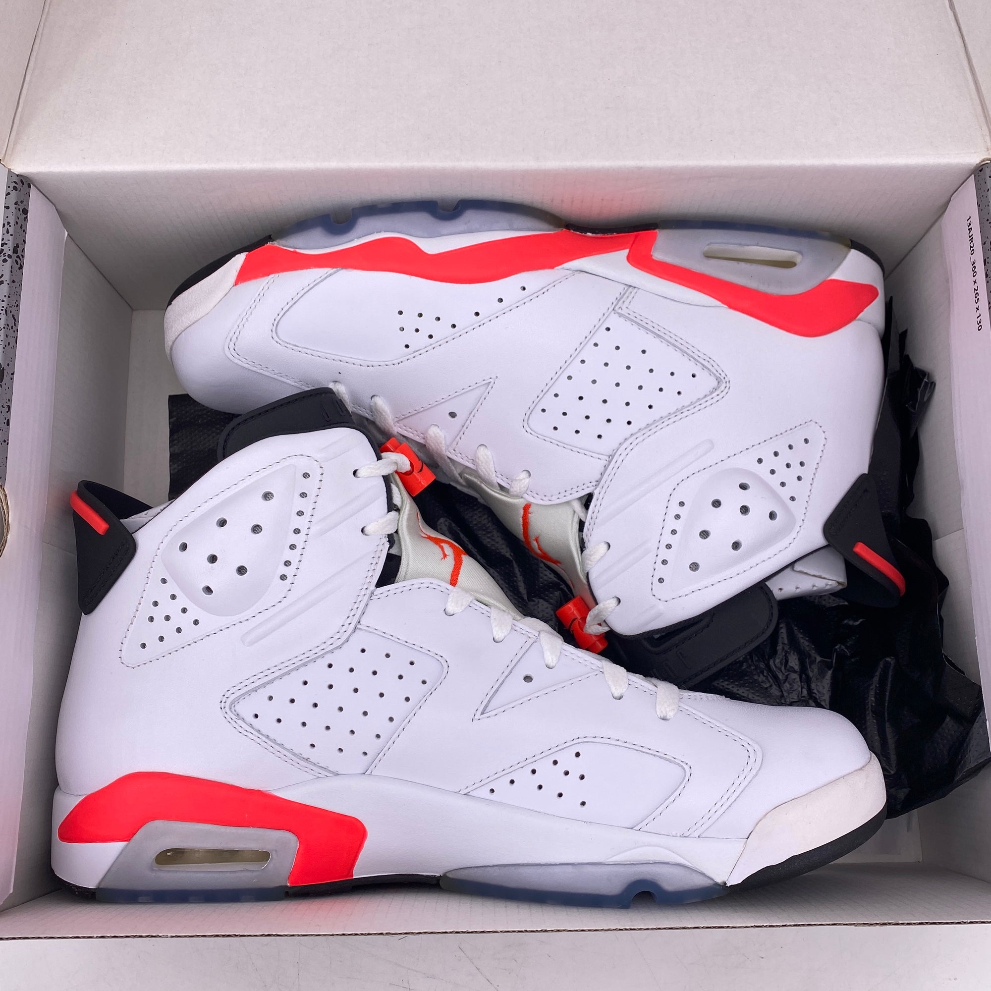 Air Jordan 6 Retro &quot;Infrared White&quot; 2014 New Size 11.5