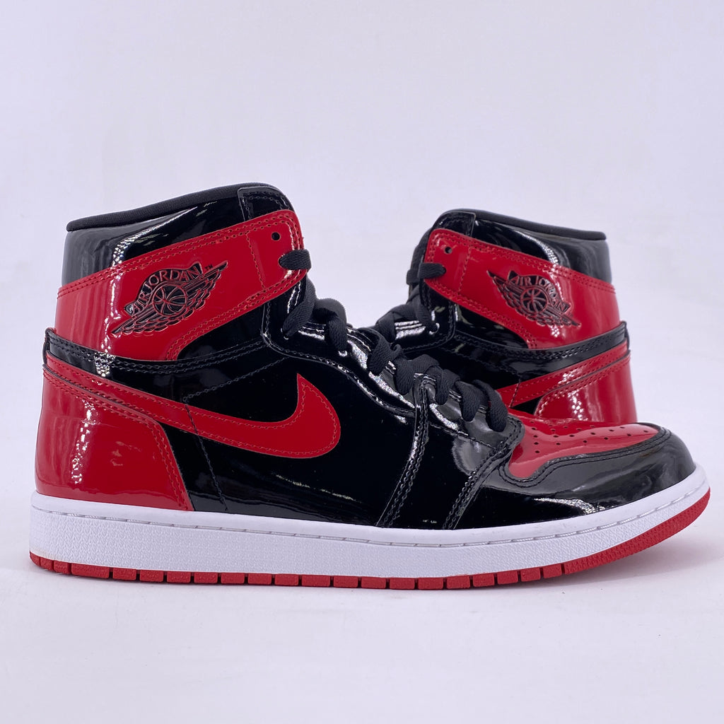 Air Jordan 1 Retro High "Patent Bred" 2021 Used Size 10.5