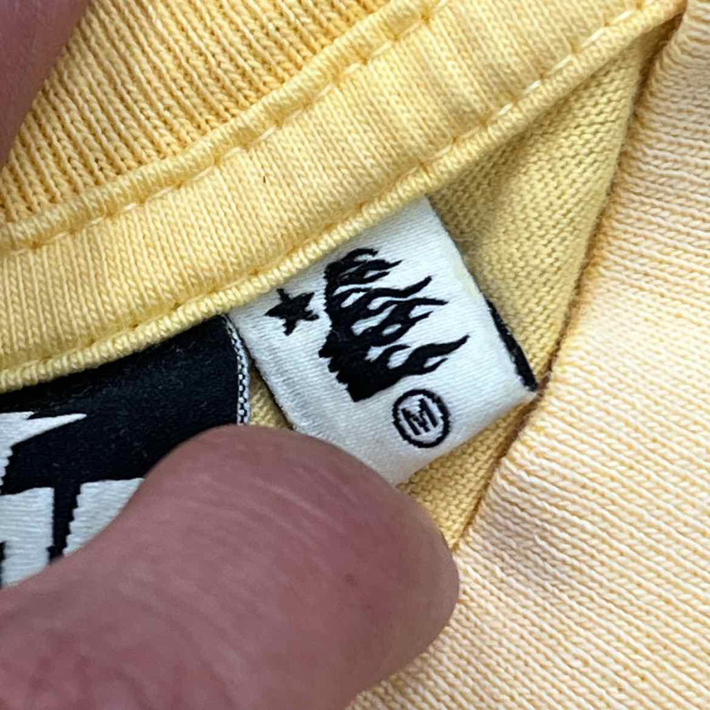 Hellstar T-Shirt "JESUS" Yellow New Size M