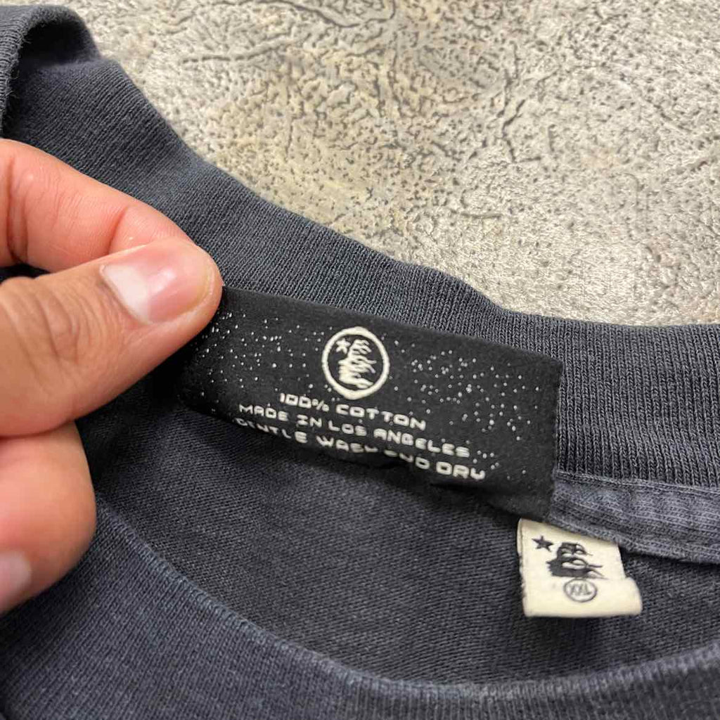 Hellstar T-Shirt "LOGO" Grey Used Size 2XL