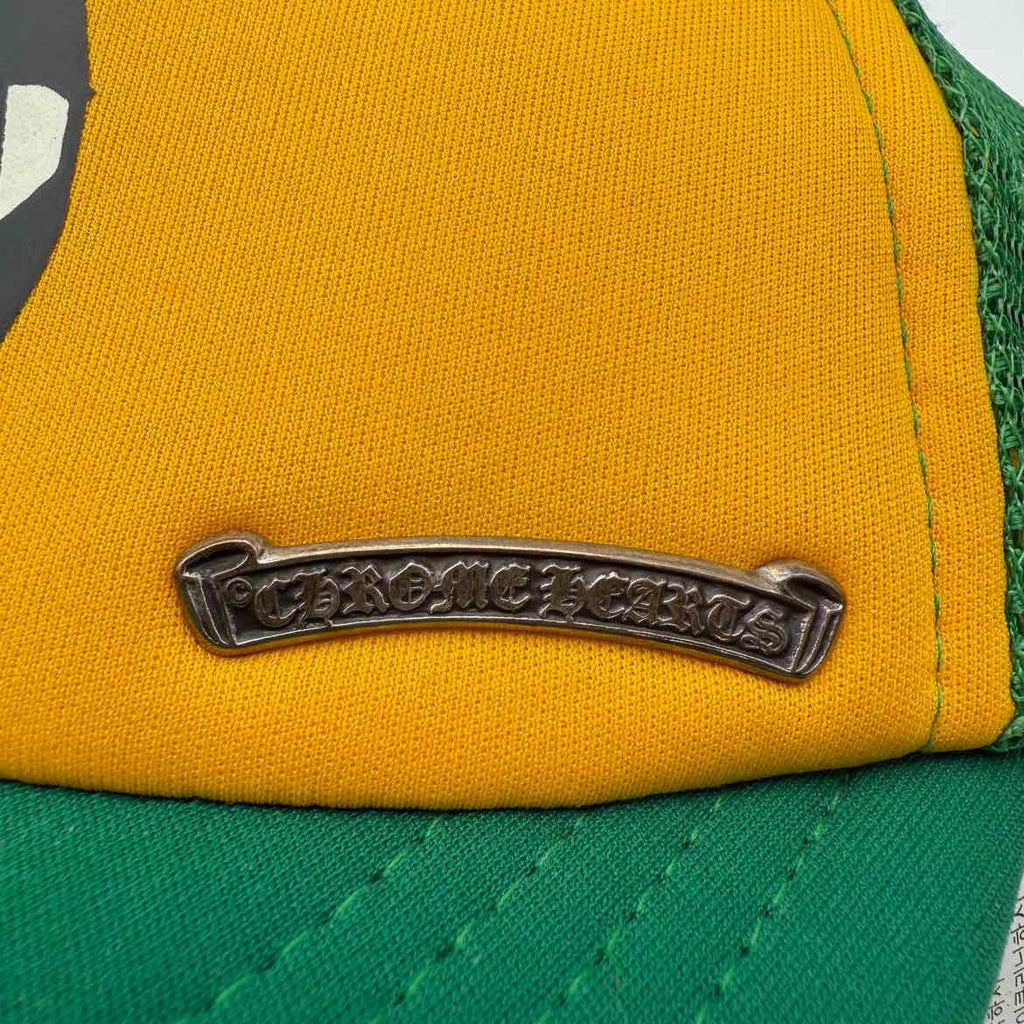 Chrome Hearts Trucker Hat "SMILEY" Used Yellow Size OS