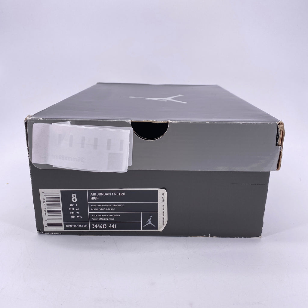 Air Jordan 1 Retro High "Sapphire" 2008 Used Size 8