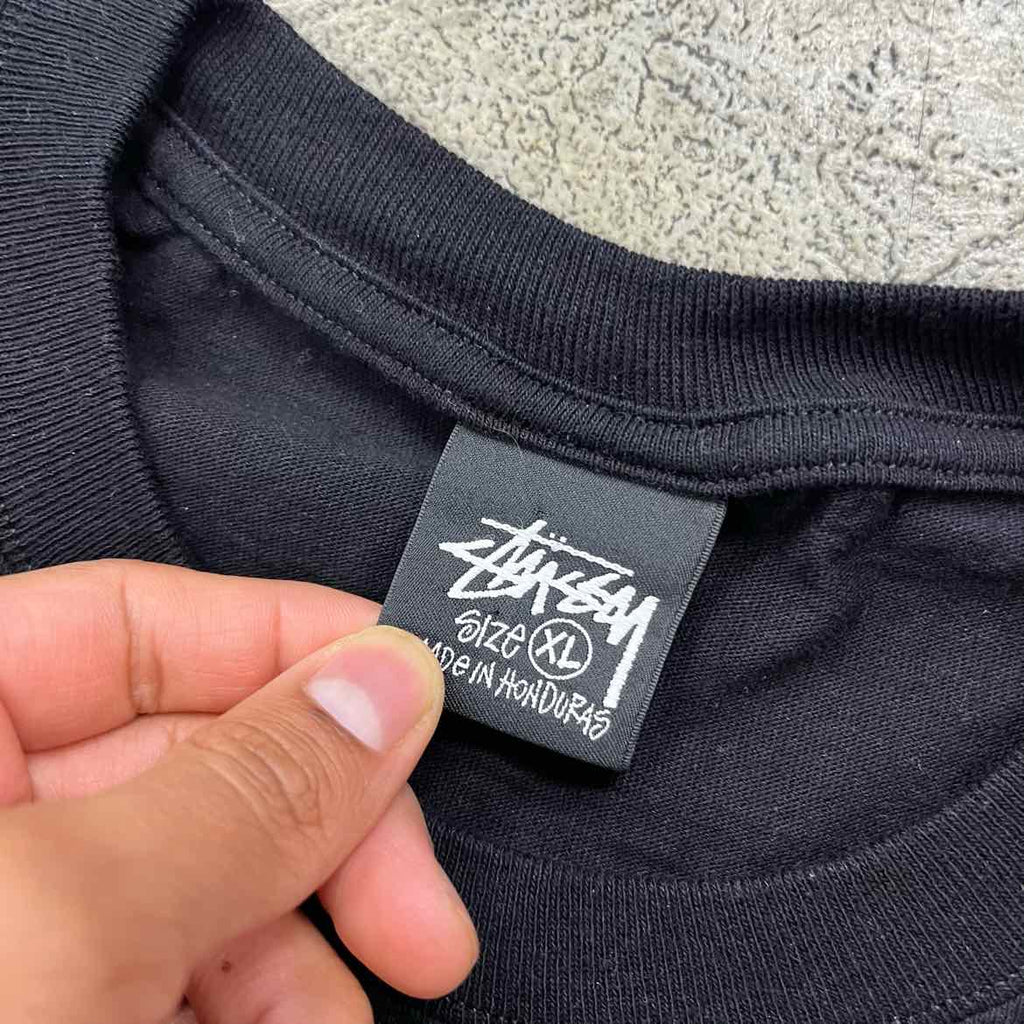 Stussy T-Shirt "SMALL LOGO" Black New Size XL