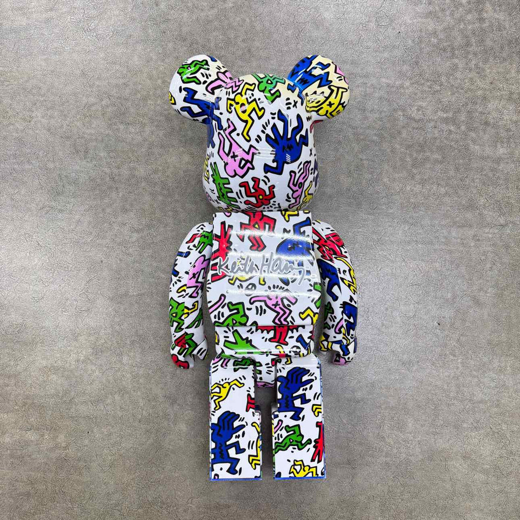 Bearbrick Figure "KEITH HARING #9" Used Multi-Color Size 1000%