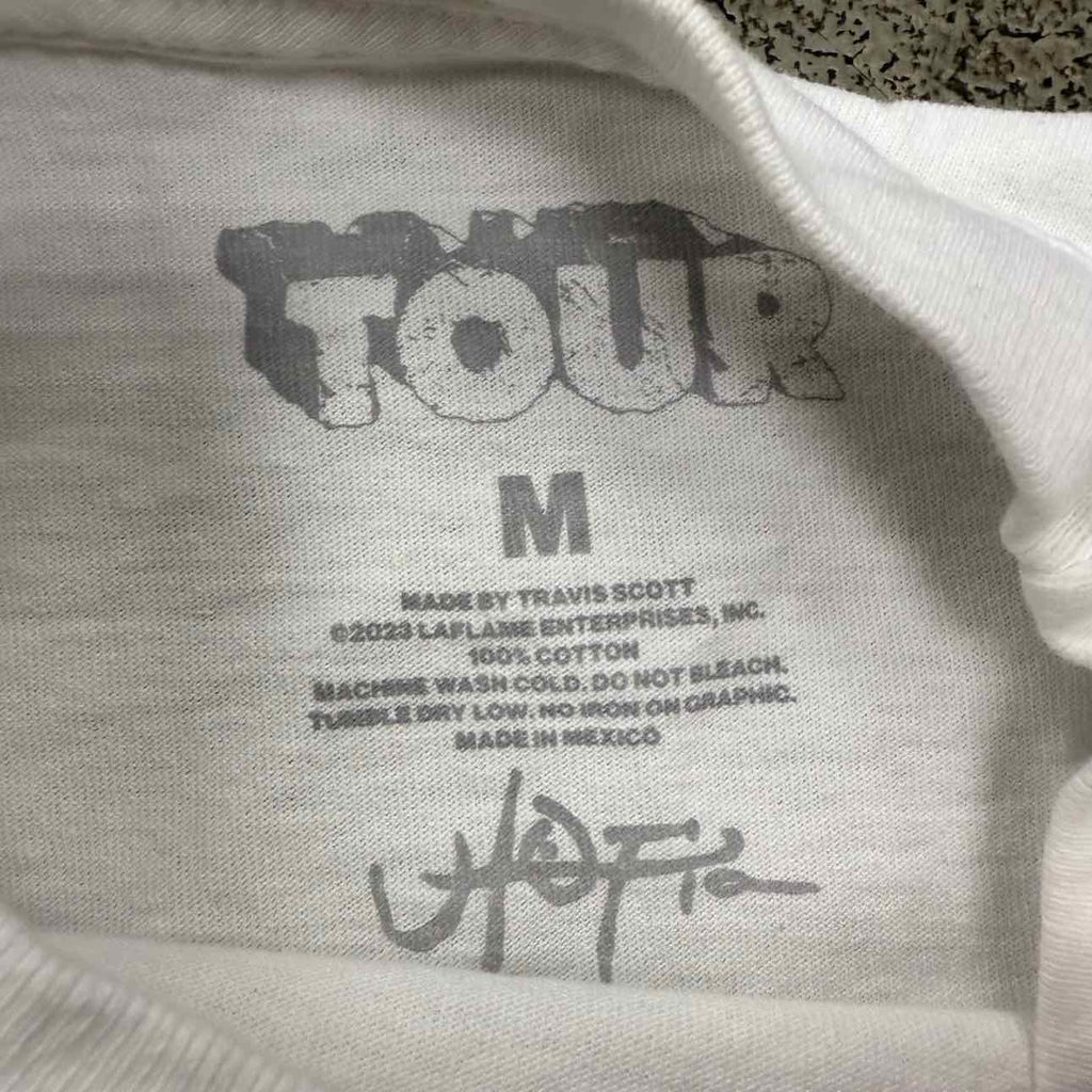 Travis Scott T-Shirt "OAKLAND" White Used Size M