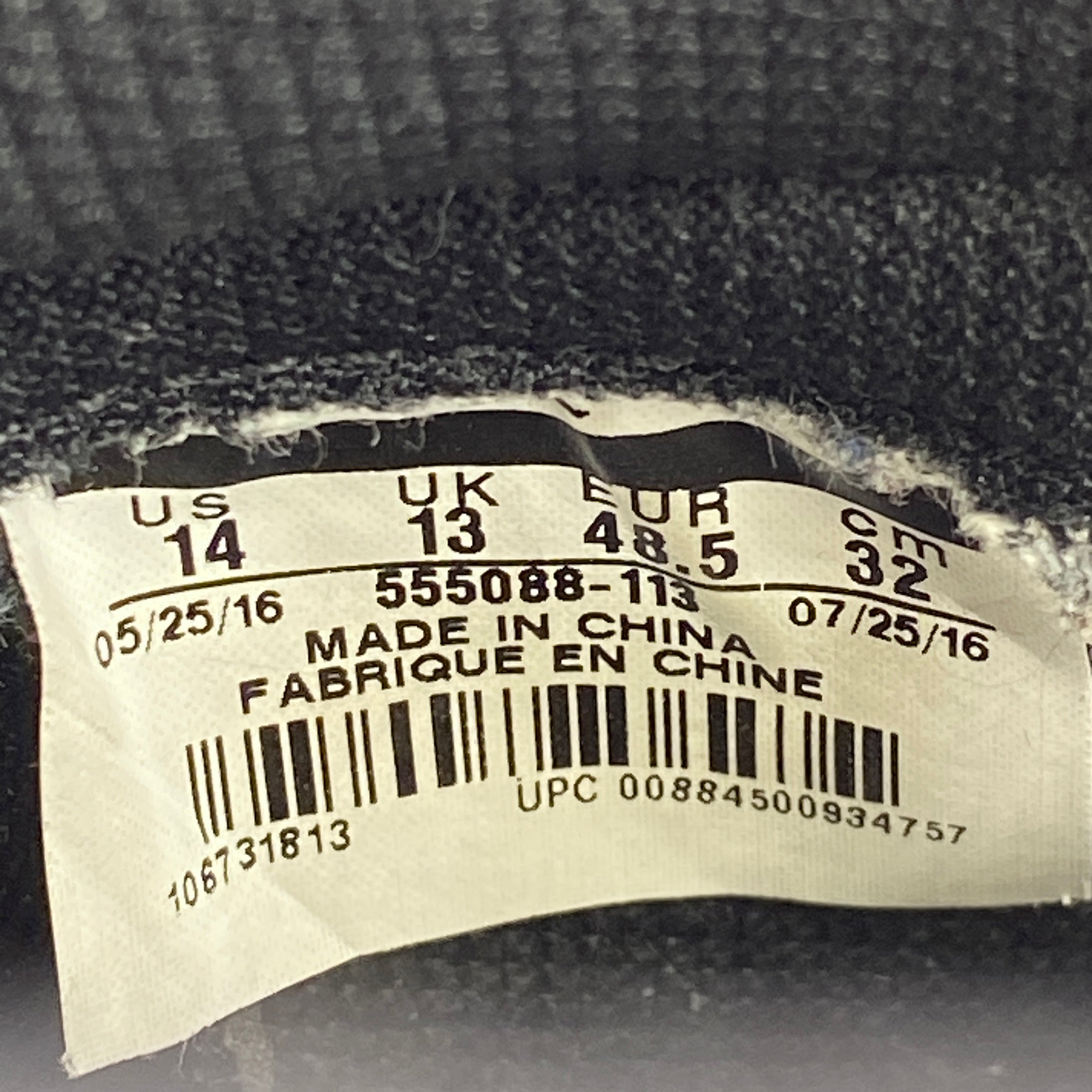Air Jordan 1 Retro High OG "Reverse Shattered Backboard" 2016 Used Size 14