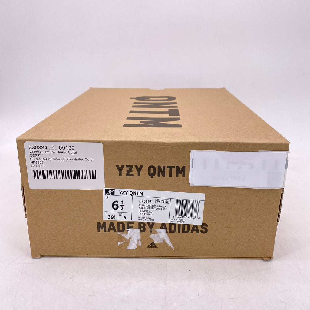Yeezy QNTM "Hi-Res Coral" 2022 New Size 6.5