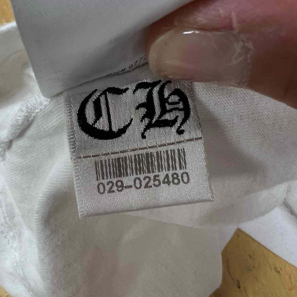 Chrome Hearts Long Sleeve "POCKET LOGO" White Used Size XL