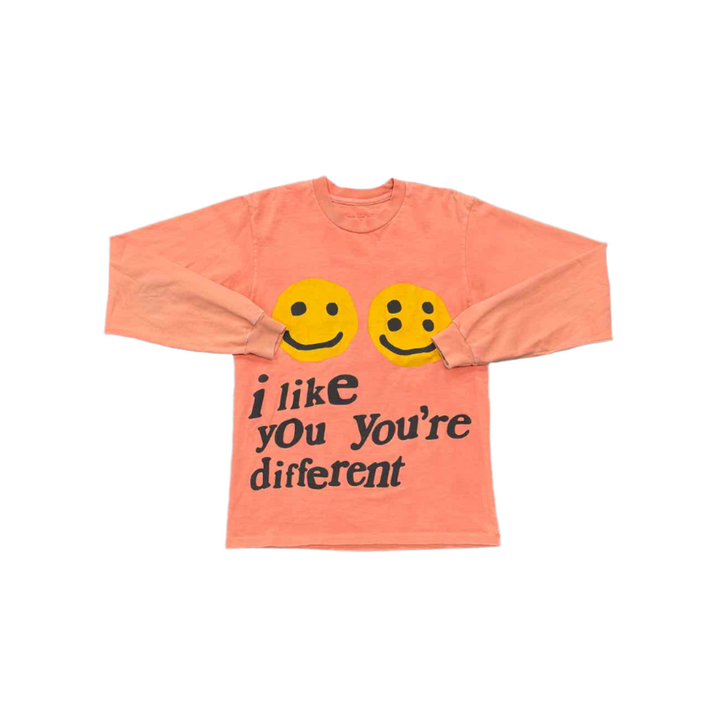 CPFM Long Sleeve "I LIKE YOU YOU'RE DIFFERENT" Peach Used Size S