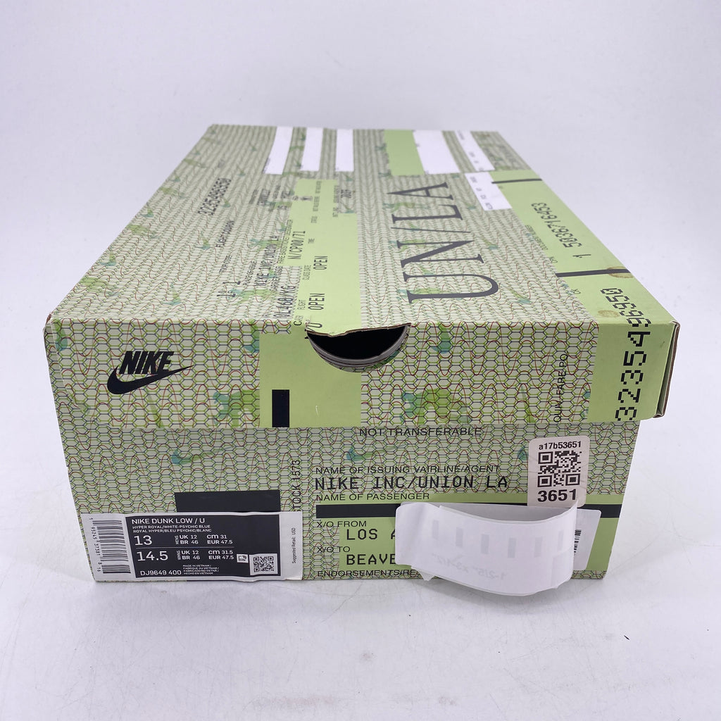 Nike Dunk Low "Union Argon" 2022 Used Size 13