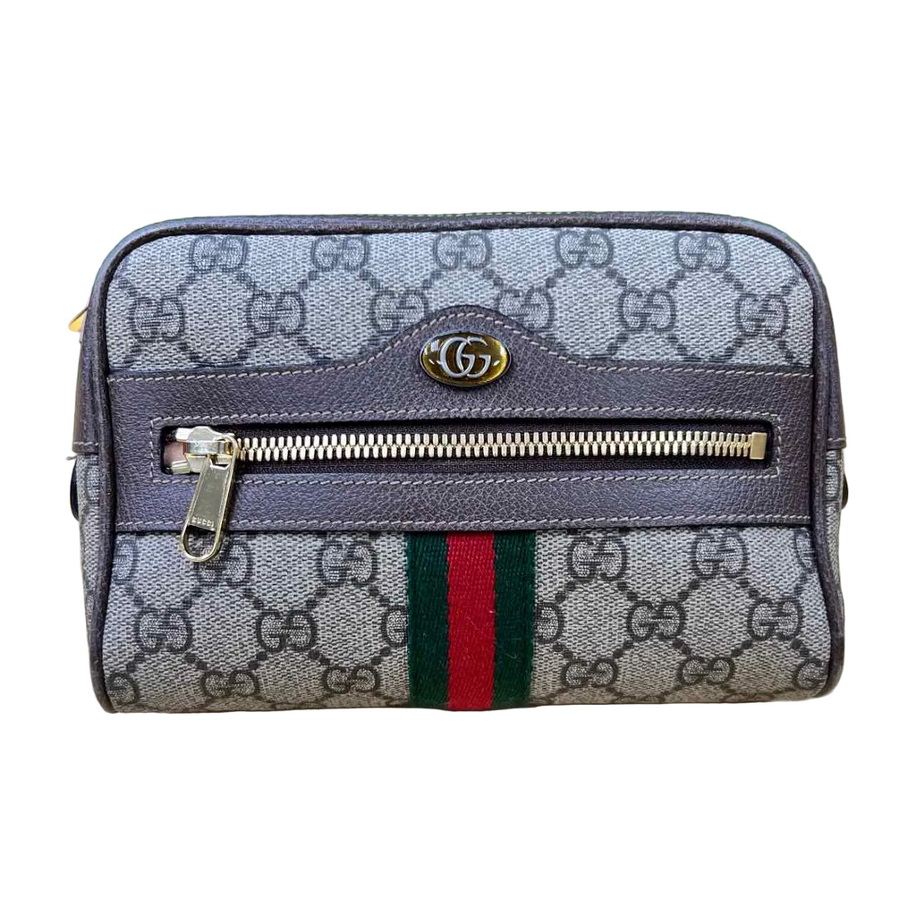 Gucci Belt Bag "OPHIDIA MINI" Used Brown Size OS