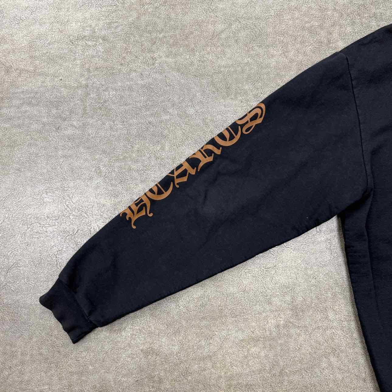 Chrome Hearts Hoodie &quot;VERTICAL LOGO&quot; Brown Used Size XL