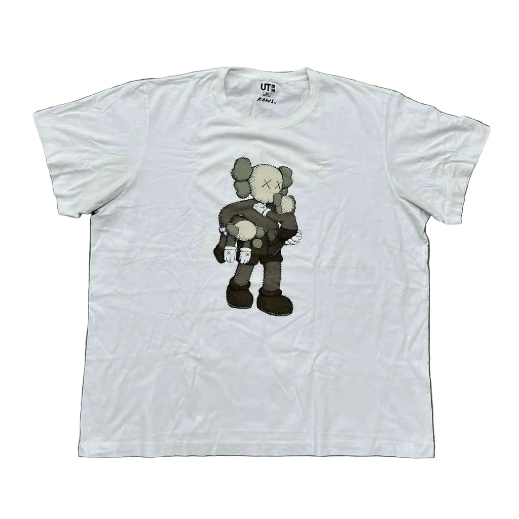 Uniqlo T-Shirt "CLEAN SLATE" White Used Size 2XL