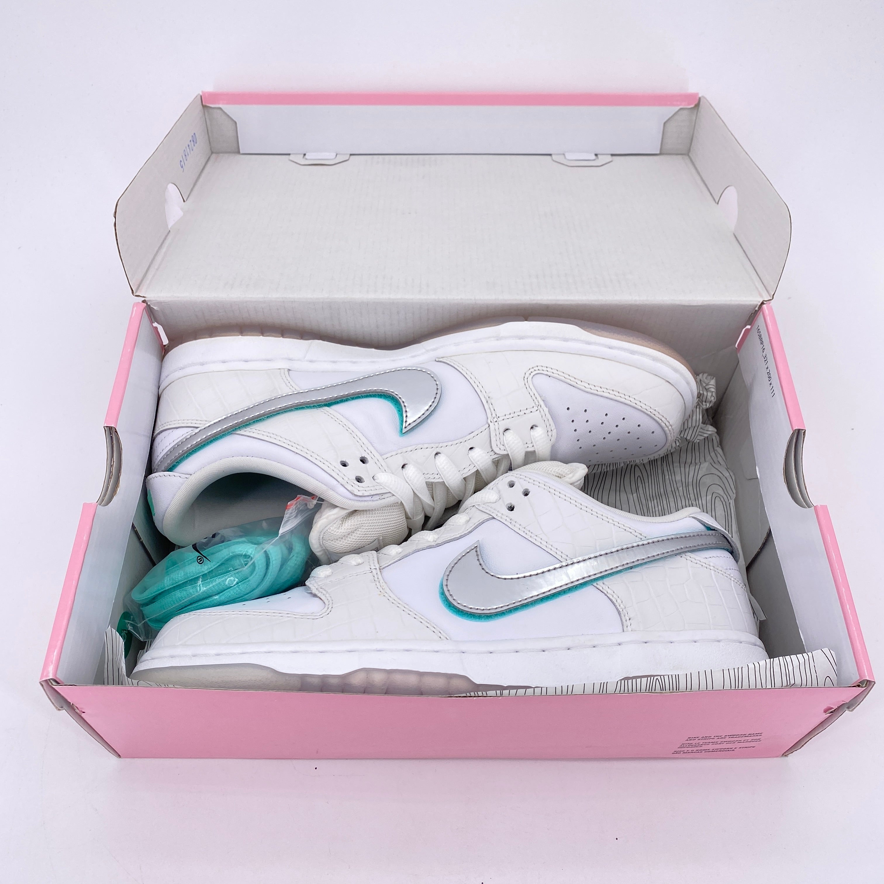 Nike SB Dunk Low &quot;Diamond White&quot; 2018 New Size 9