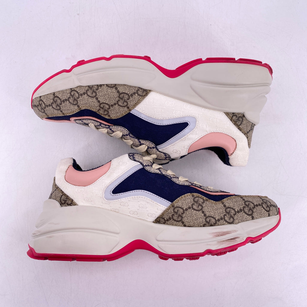Gucci (W) Rython "Beige Pink Monogram"  Used Size 37.5