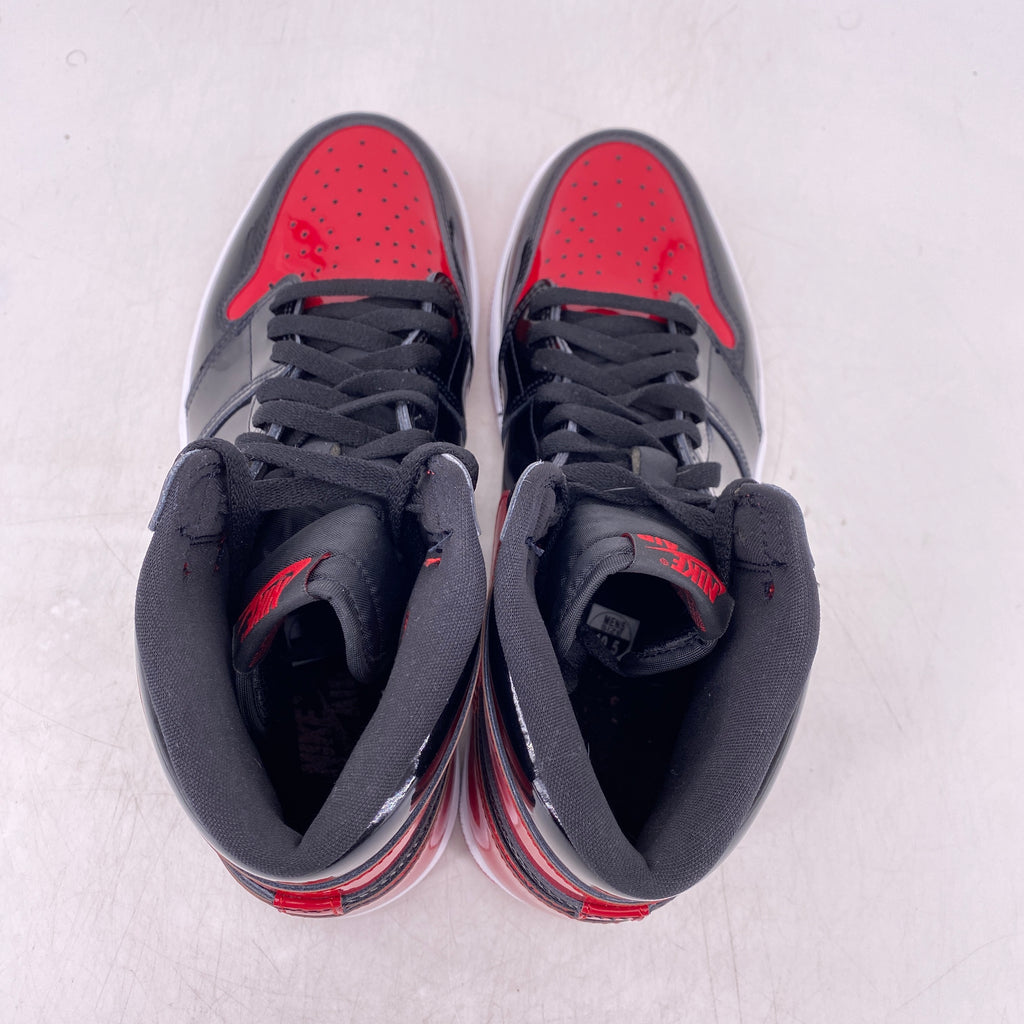 Air Jordan 1 Retro High OG "Patent Bred" 2021 Used Size 10.5