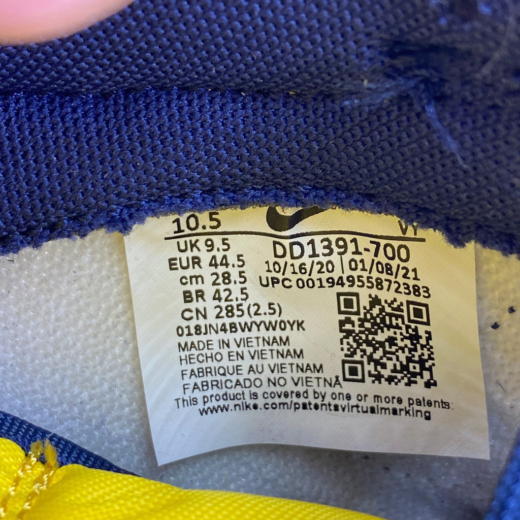 Nike Dunk Low "Michigan" 2021 New Size 10.5