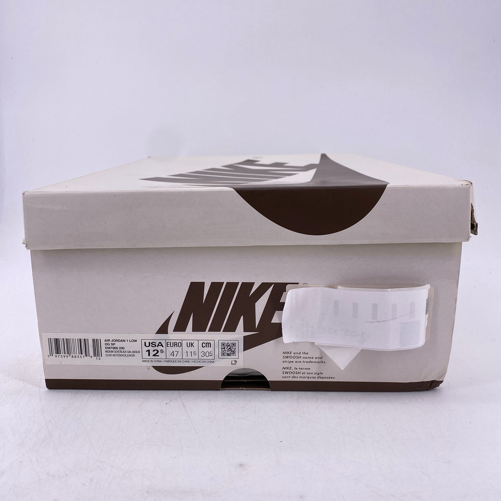 Air Jordan 1 Low OG SP "Travis Scott Medium Olive" 2024 New Size 12.5