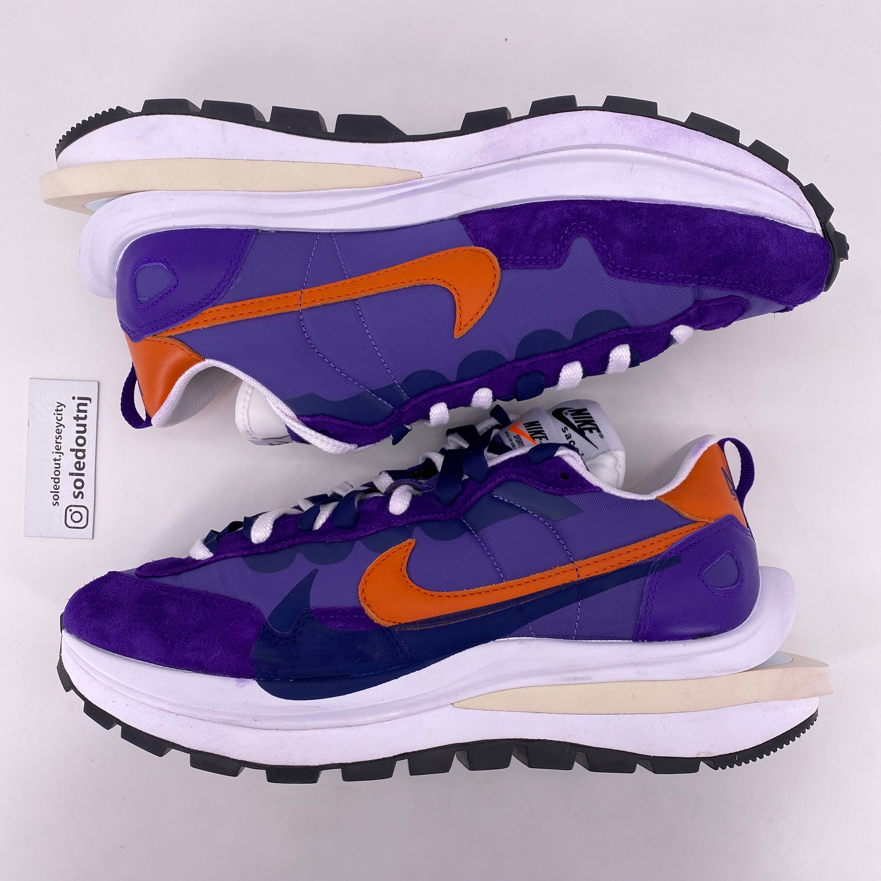Nike Vaporwaffle / Sacai &quot;Dark Iris&quot; 2021 New Size 10