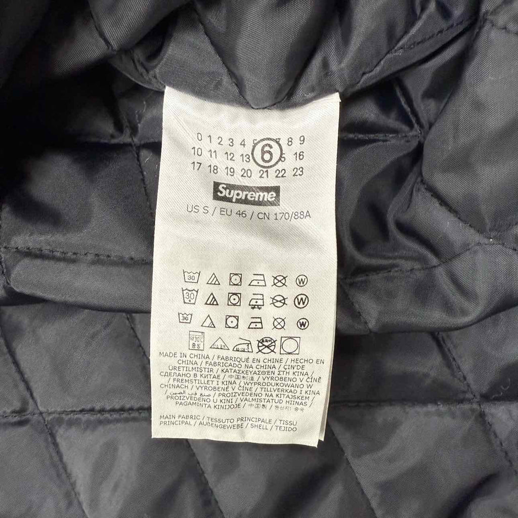 Supreme Button Up "MM6 PADDED" Black Used Size S