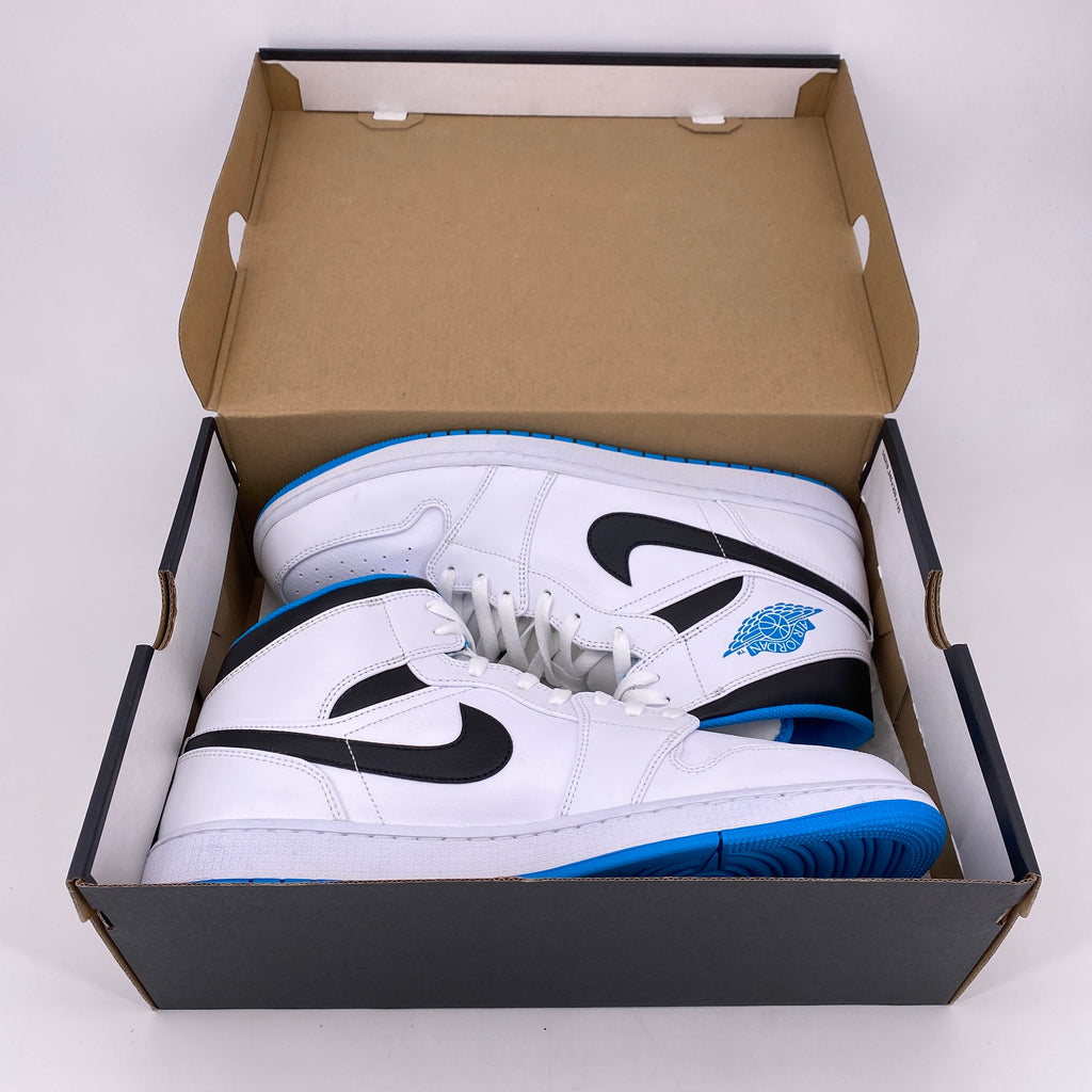 Air Jordan 1 Mid "Laser Blue" 2020 Used Size 14