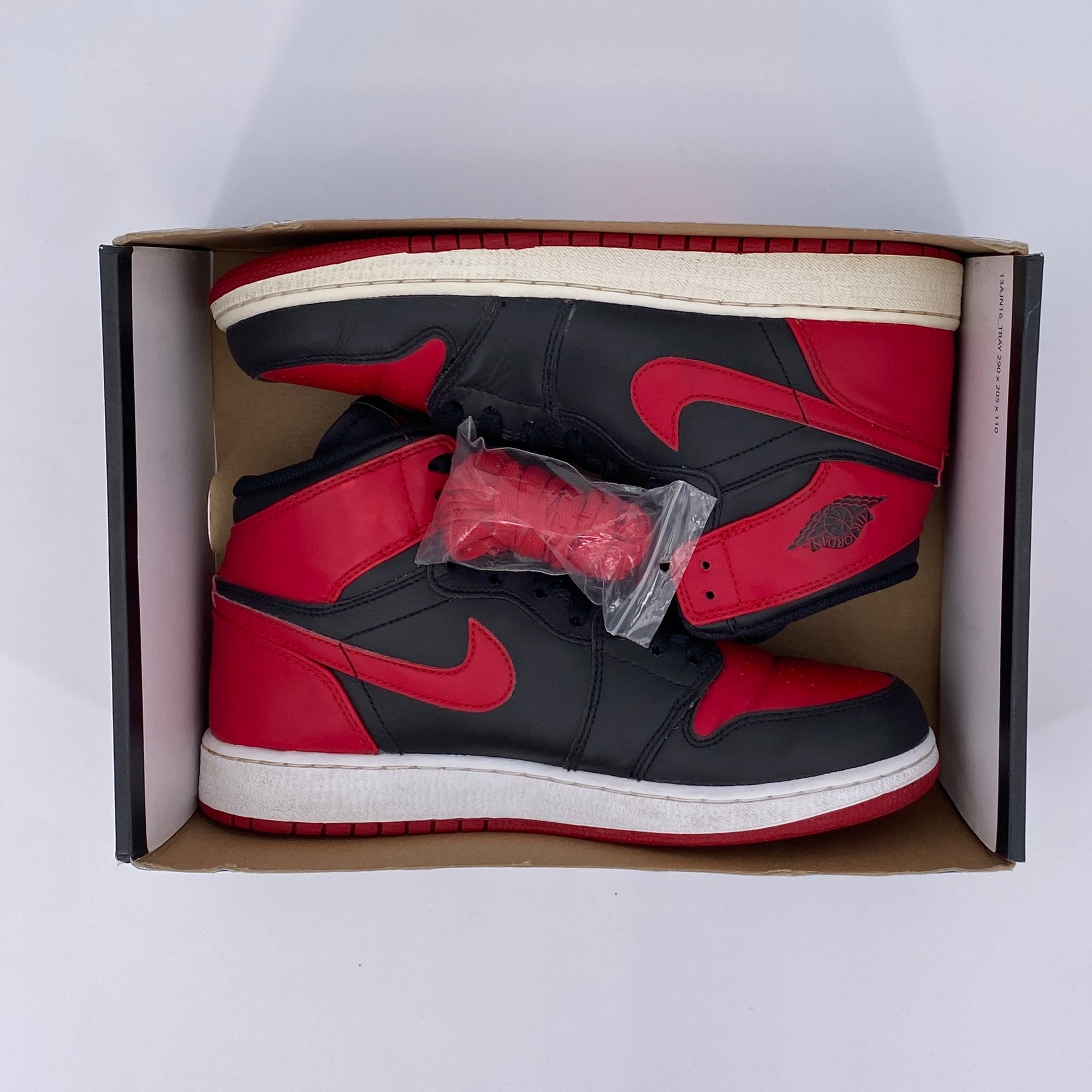 Air Jordan (GS) 1 Retro High OG &quot;Bred&quot; 2013 Used Size 7Y