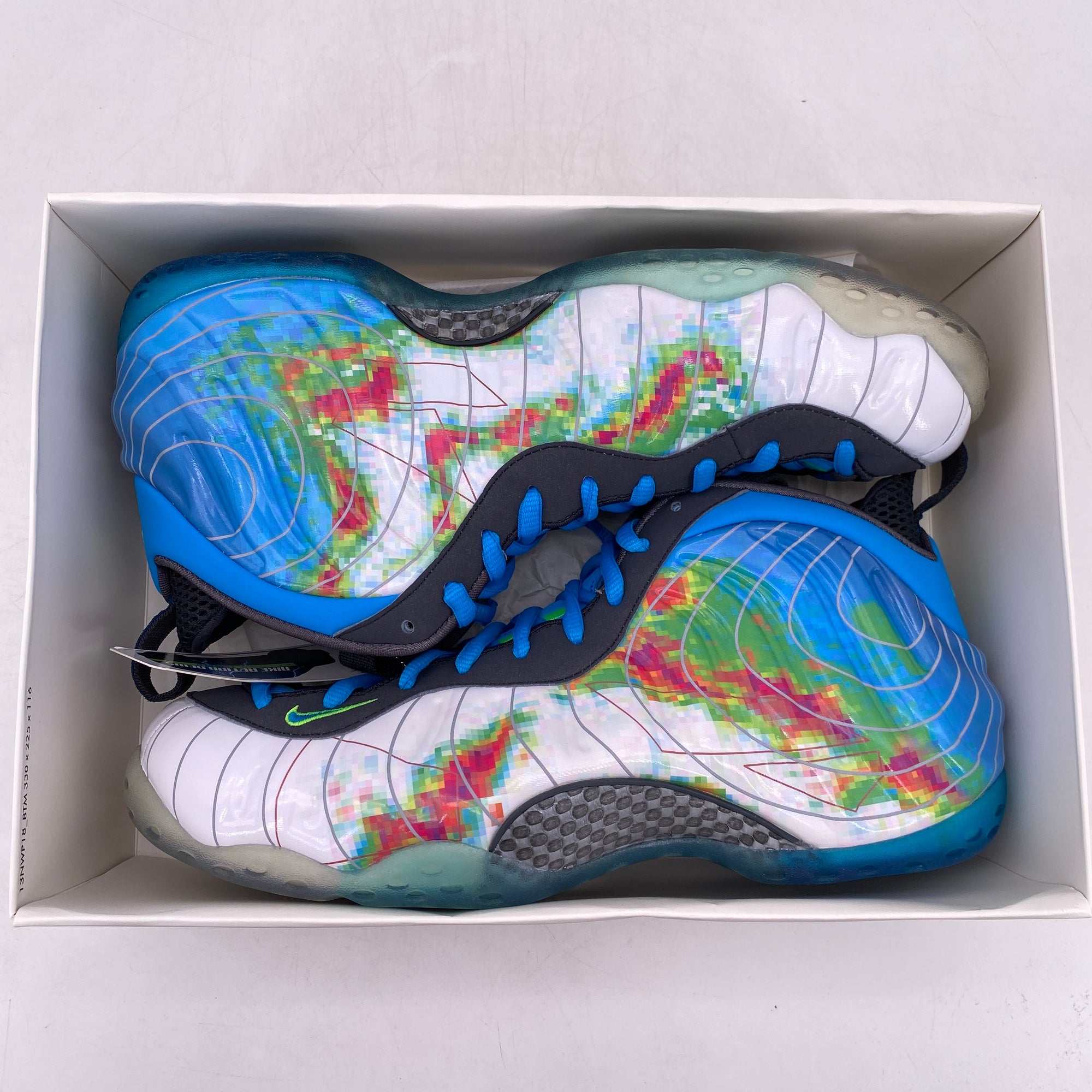 nike girls Air Foamposite One "Weatherman" 2013 New Size 12