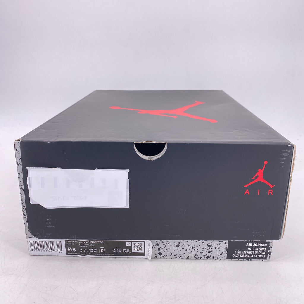 Air Jordan 6 Retro "Electric Green" 2021 New Size 10.5