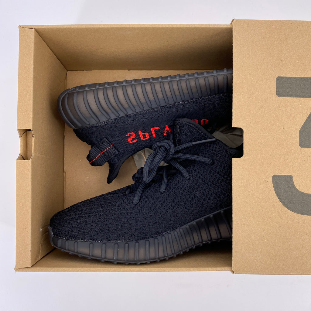 Yeezy 350 v2 "Black Red" 2017 New Size 10.5