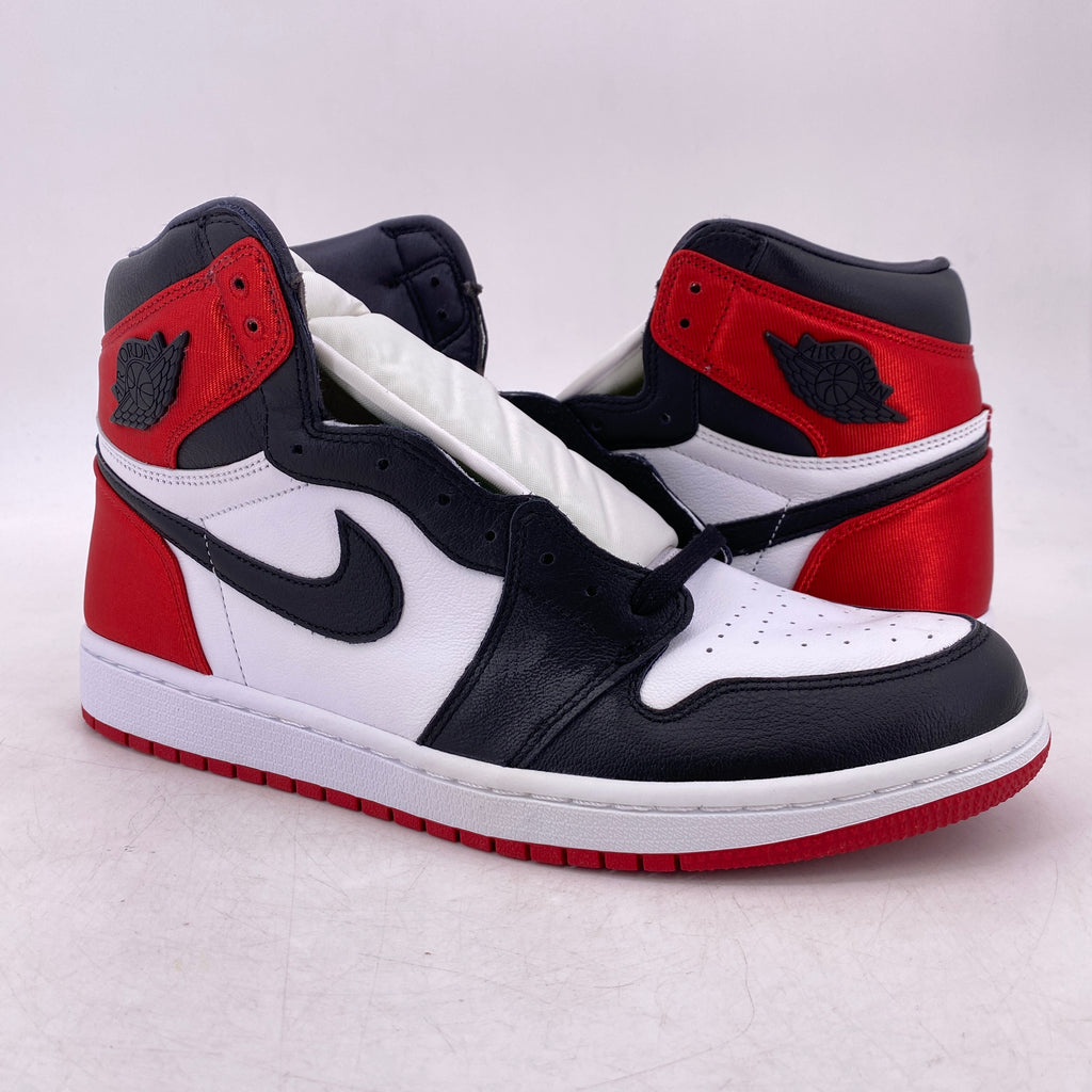 Air Jordan (W) 1 Retro High OG "Satin Black Toe" 2019 New Size 12W