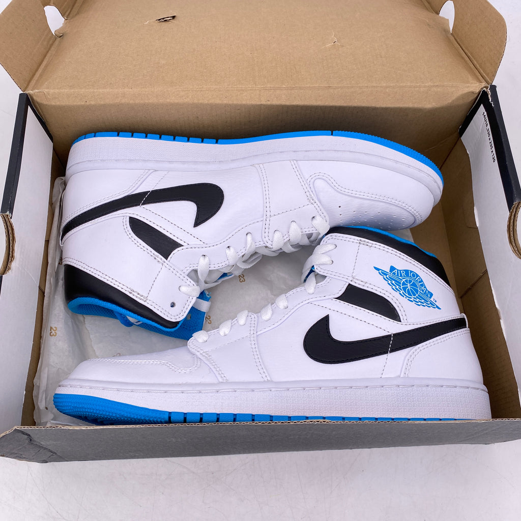 Air Jordan 1 Mid "Laser Blue" 2020 New Size 9.5