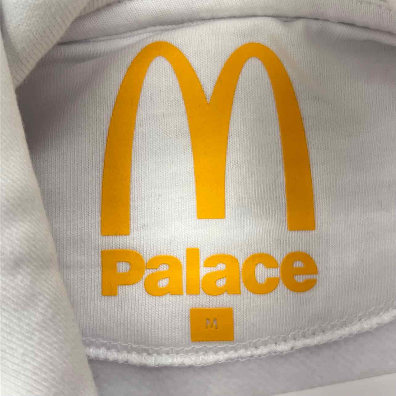 Palace Hoodie &quot;PALACE X MCDONALDS&quot; White New Size M