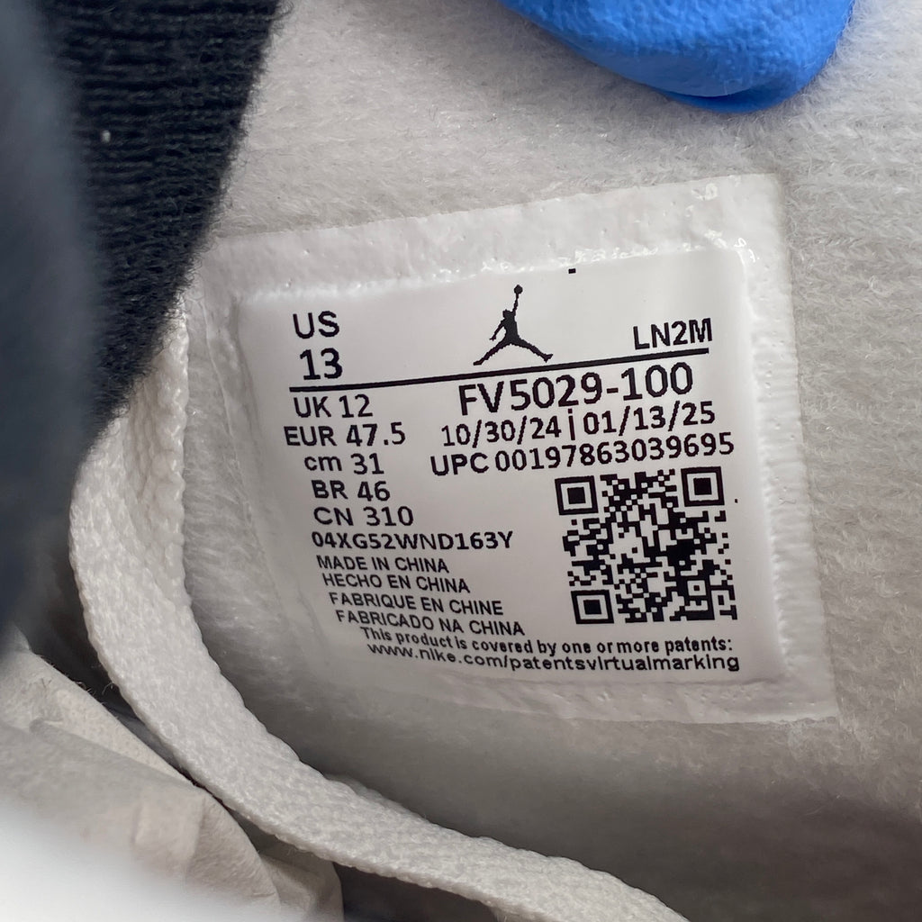 Air Jordan 4 Retro "White Cement" 2025 New Size 13