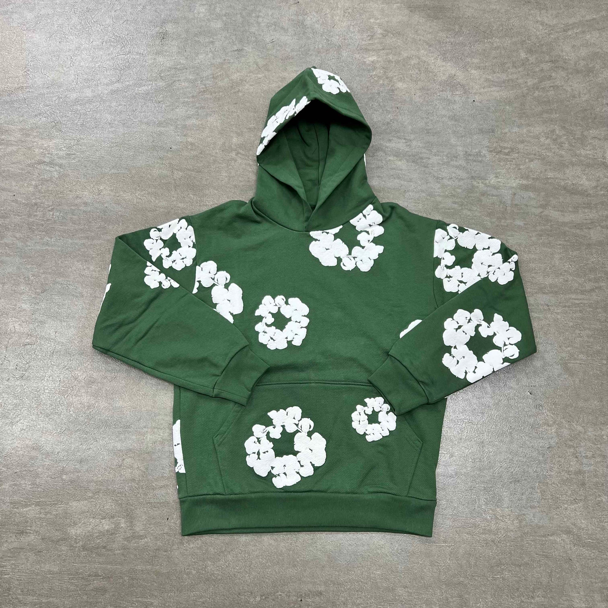 Denim Tears Hoodie &quot;COTTON WREATH&quot; Green New Size L