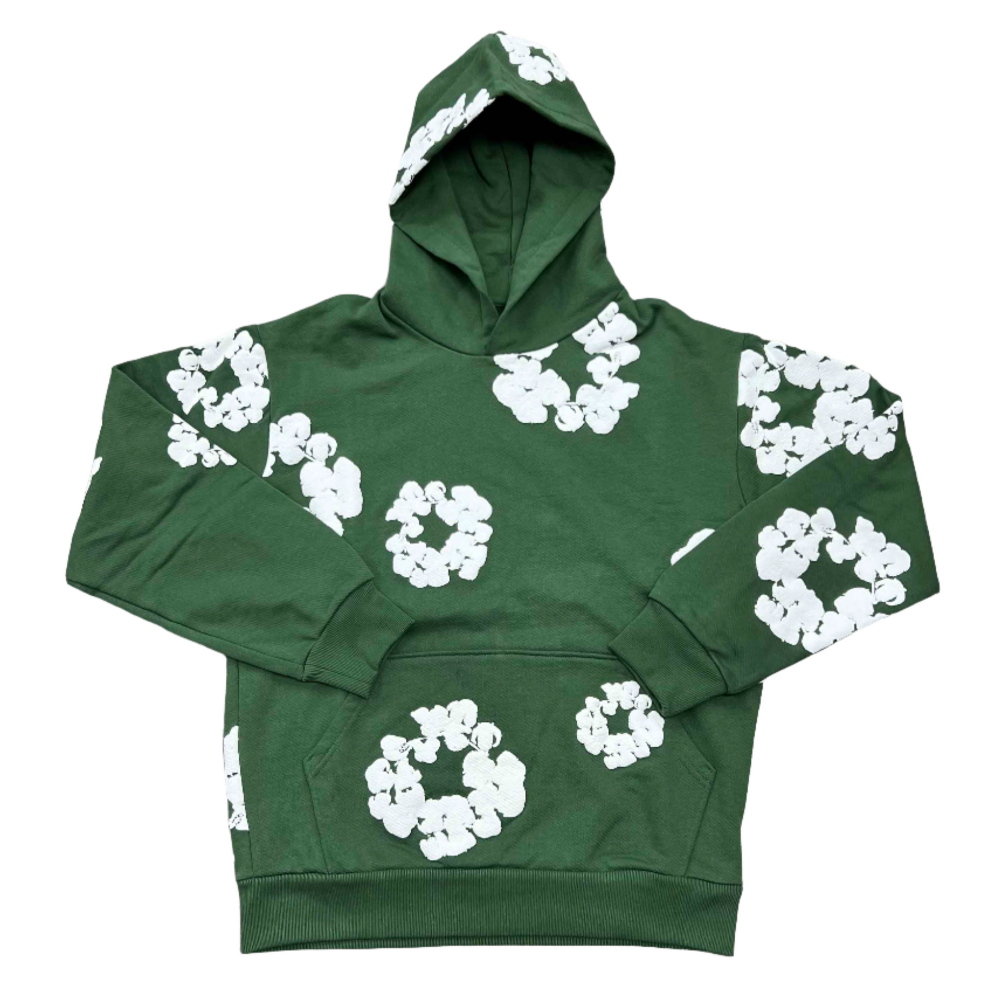 Denim Tears Hoodie &quot;COTTON WREATH&quot; Green New Size XL