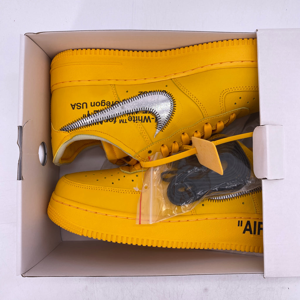 Nike Air Force 1 Low / OW "University Gold" 2021 New Size 10