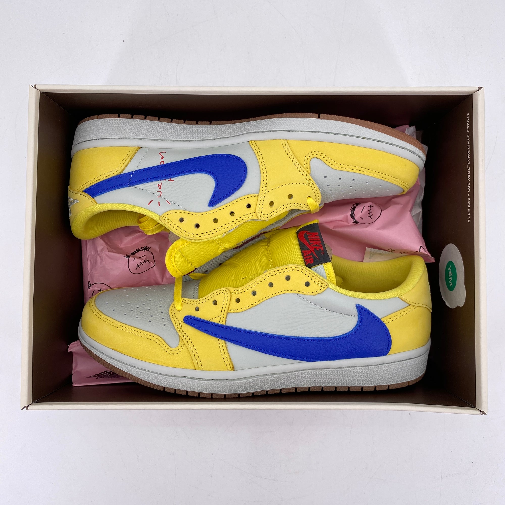 Air Jordan (W) 1 Low OG &quot;Canary&quot; 2024 New Size 9.5W