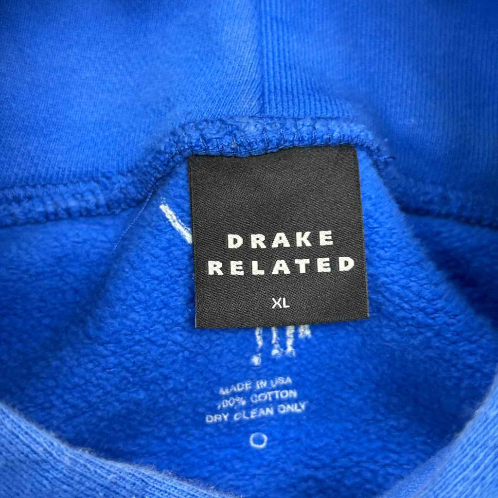 Drake Related Hoodie "FATD" Blue Used Size XL