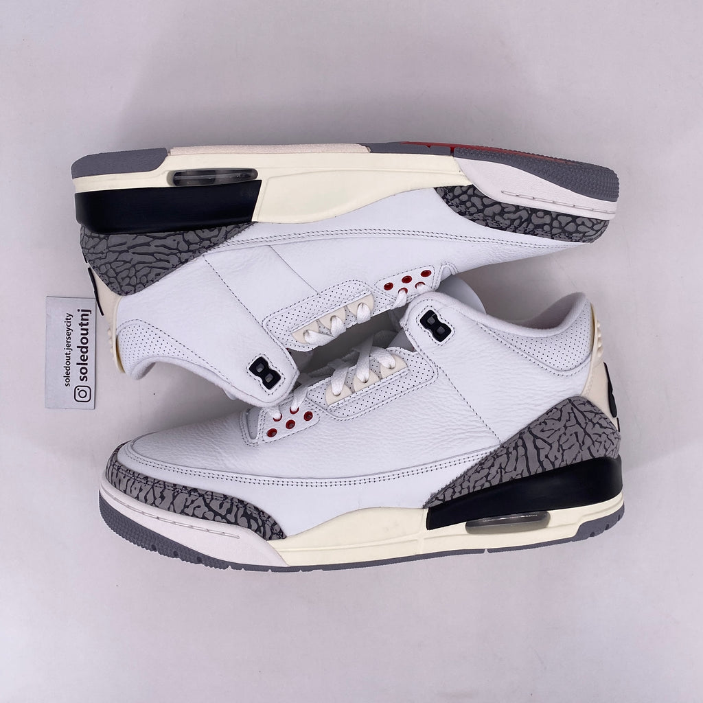 Air Jordan 3 Retro "White Cement" 2023 New Size 12.5
